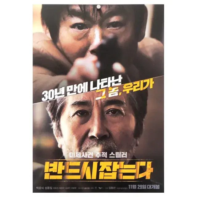 [영화 포스터] 반드시 잡는다 (2017)